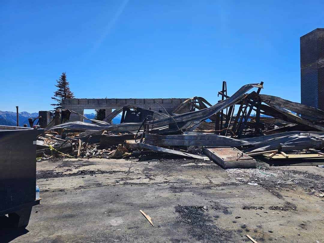 Building mid-demolition