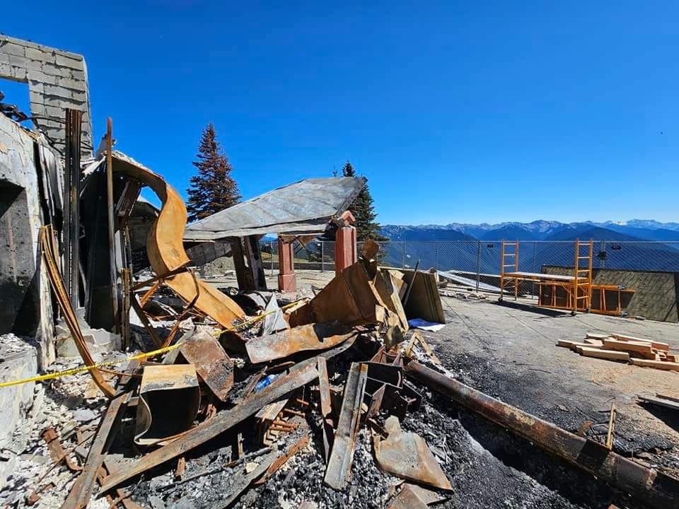 Building mid-demolition